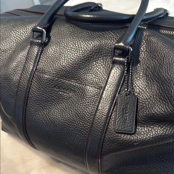 Coach Black Leather Duffel Bag - Picture 9 of 10